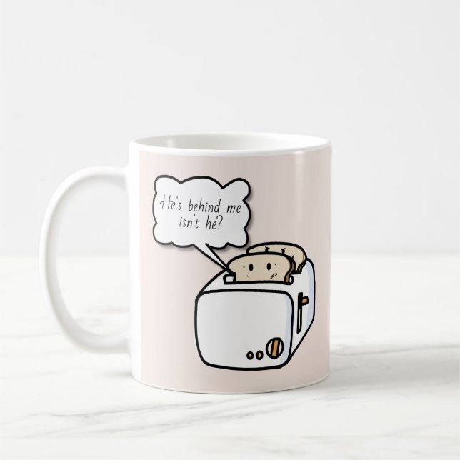 Taza De Café Personalizado divertida de tostadas nerviosas y ma (Izquierda)
