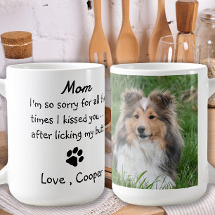 Taza De Café Personalizado Divertida Photo Dog Mom