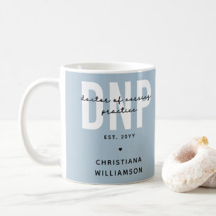 Taza De Café Personalizado DNP Médica de la práctica de Enferme