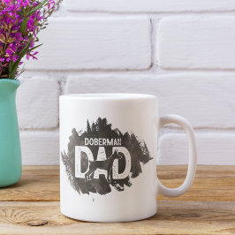 Taza De Café Personalizado Doberman Papá Noel Perro Perro