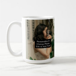 Taza De Café Personalizado dos fotos eslogan de arte clásico 15