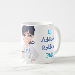 Taza De Café Personalizado Dr. (Su Nombre) y (Mejor Dr. de todo