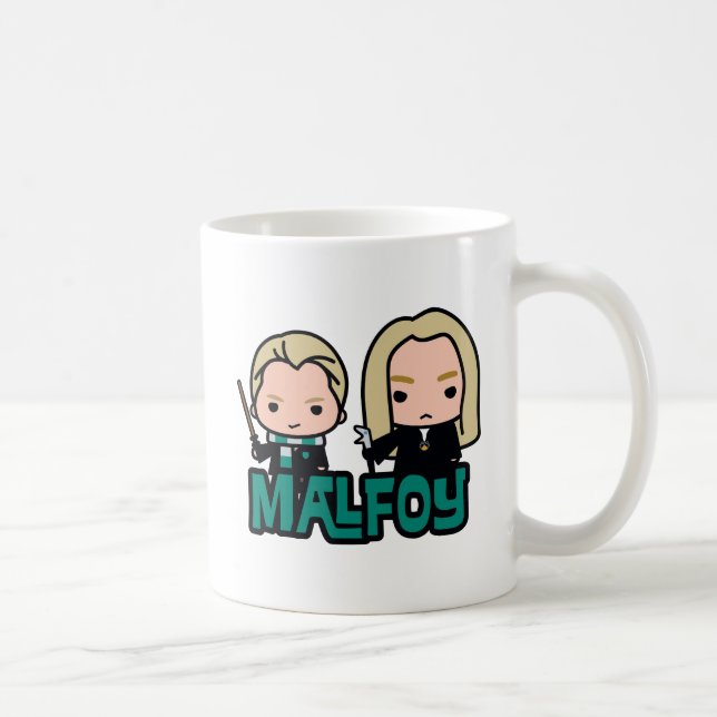 Taza De Café Personalizado Draco y Lucius Malfoy (Derecha)