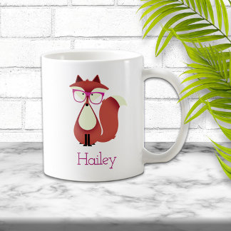 Taza De Café Personalizado dulce Red Fox Mug