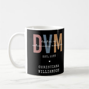 Taza De Café Personalizado DVM Médica de Regalos de Medicina Ve