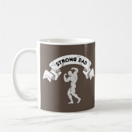 Taza De Café Personalizado - Editable "DAD FUERTE"
