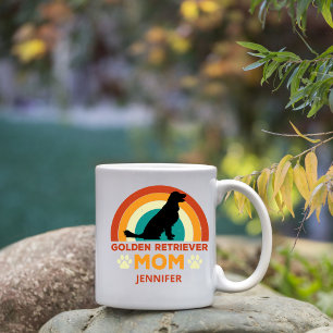 Taza De Café Personalizado el atardecer de la mamá del perro de