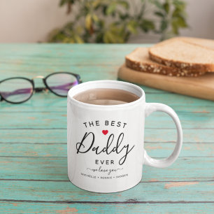 Taza De Café Personalizado "El mejor papa de la historia"