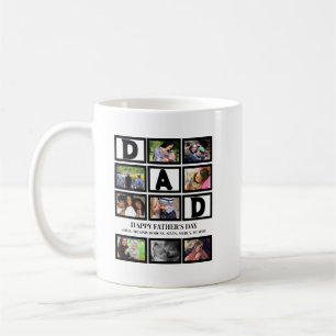 Taza De Café Personalizado elegante Feliz Día de los Padres 9 C