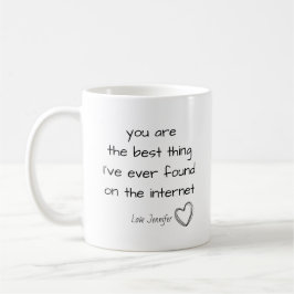 Taza De Café Personalizado Eres lo Mejor en Internet