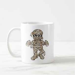 Taza De Café Personalizado espeluznante Mummy Ilustraciones Tem