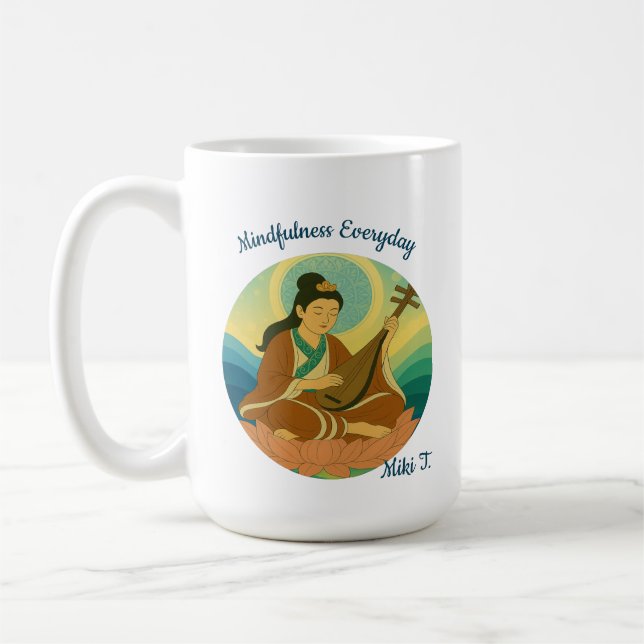 Taza De Café Personalizado Estética Moderno Japón Diosa Afortun (Izquierda)