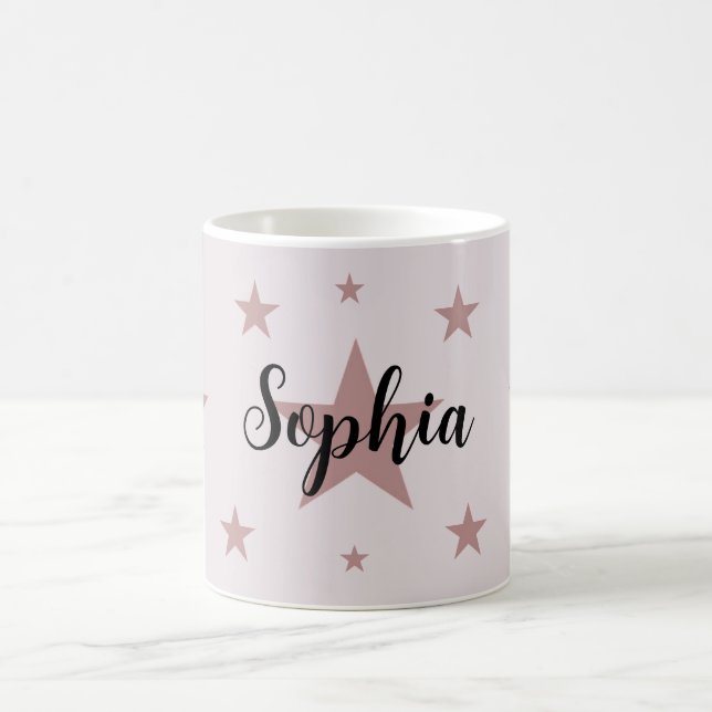 Taza De Café Personalizado Estrella Rosa Mug - Personalizado co (Centro)