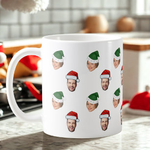 Taza De Café Personalizado Face 2 Fotos Regalo de Navidades de 