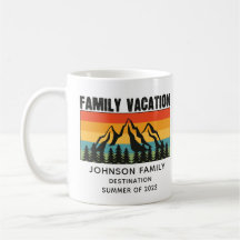 Personalizado Familia Vacaciones Montañas Senderis