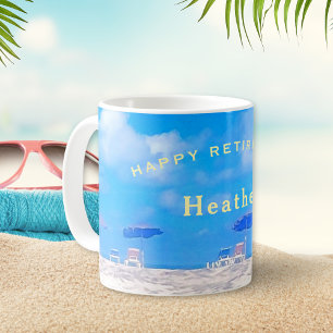 Taza De Café Personalizado Feliz Regalo de Jubilación