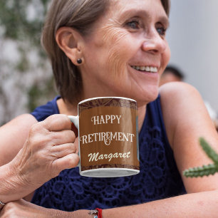 Taza De Café Personalizado Feliz Regalos de Jubilación de Enfer