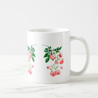 Taza De Café Personalizado Floral Name Mug - Café personalizado