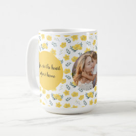Taza De Café Personalizado floral | Regalo del Día de la Madre 