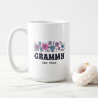 Personalizado floral retro vintage de la abuela Gr