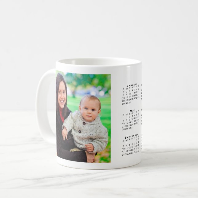Taza De Café Personalizado Foto 2023 Calendario de café Mug (Anverso izquierdo)