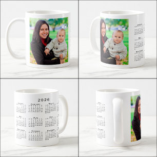 Taza De Café Personalizado Foto 2026 Calendario de café Mug