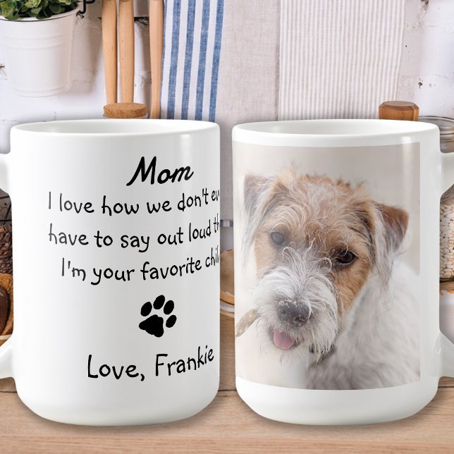 Taza De Café Personalizado Foto Divertida Perro Mamá (Subido por el creador)