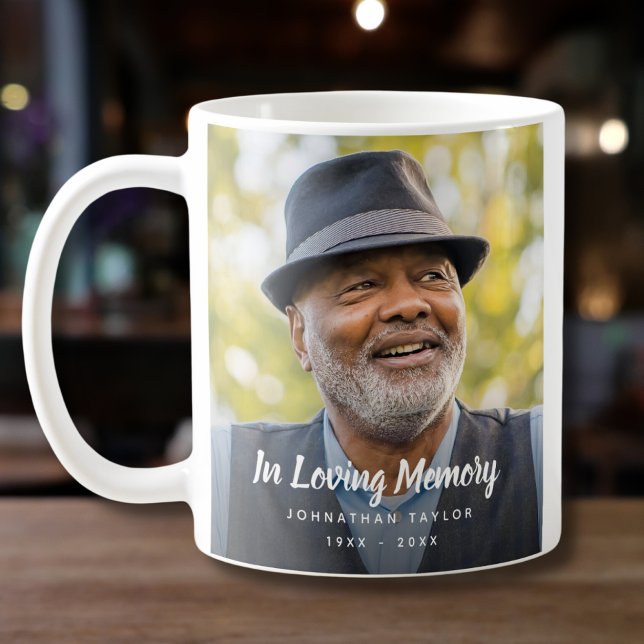 Taza De Café Personalizado Foto Homenaje conmemorativo personal (Photo Memorial Coffee Mug)