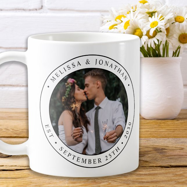 Taza De Café Personalizado Foto Nueva Pareja Nombre Boda Fecha  (Subido por el creador)