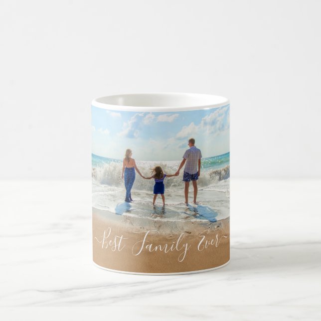 Taza De Café Personalizado Foto Texto Su Propio Diseño Mejor Fa (Centro)