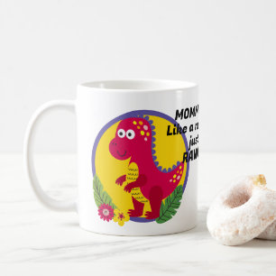 Taza De Café Personalizado Foto Y Texto Personalizados Dinosaur