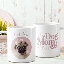 Personalizado fotográfico de Dog Mom Fur Life Pug