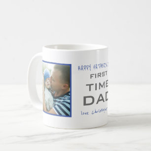 Taza De Café Personalizado fotográfico por primera vez de Dad 2