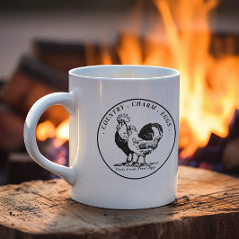 Taza De Café Personalizado Fresh Organic Eggs Farmhouse Busines
