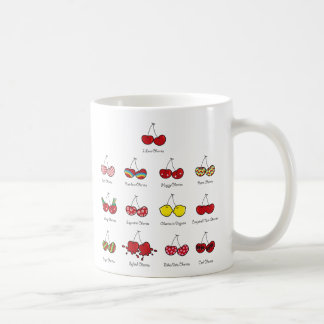 Taza De Café Personalizado Fun Comic Funny Cherries Rojas Cheek