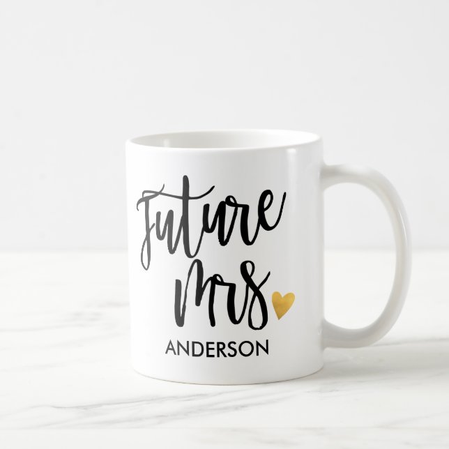 Taza De Café Personalizado,Futura Sra. 2 (Derecha)