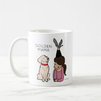 Taza De Café Personalizado Golden Reriever Mama Coffee Mug