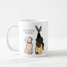 Taza De Café Personalizado Golden Reriever Mama Coffee Mug