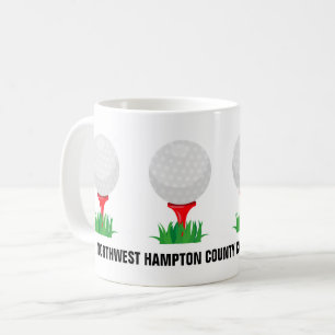 Taza De Café Personalizado Golf Ball Coffee Mug