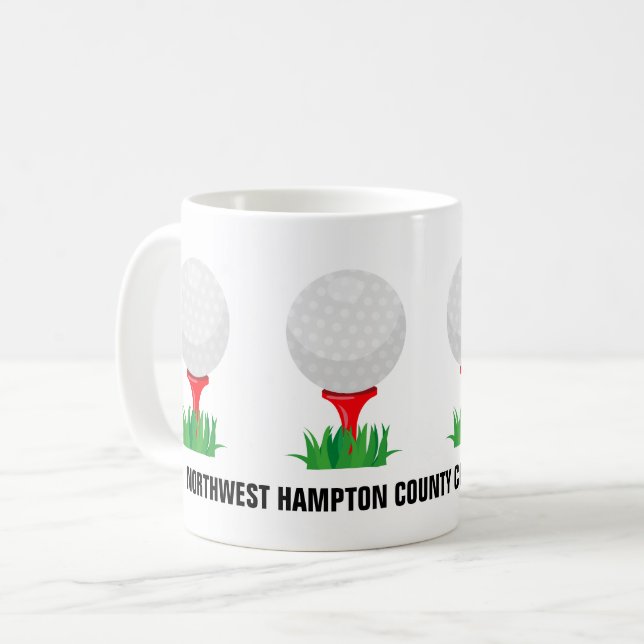 Taza De Café Personalizado Golf Ball Coffee Mug (Anverso izquierdo)