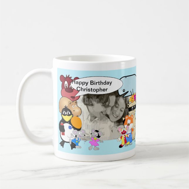 Taza De Café Personalizado gracioso agrega tu foto (Izquierda)