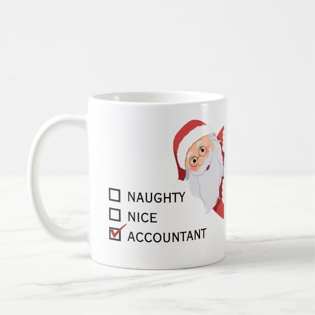Taza De Café Personalizado gracioso Cualquier Navidad de profes (Izquierda)