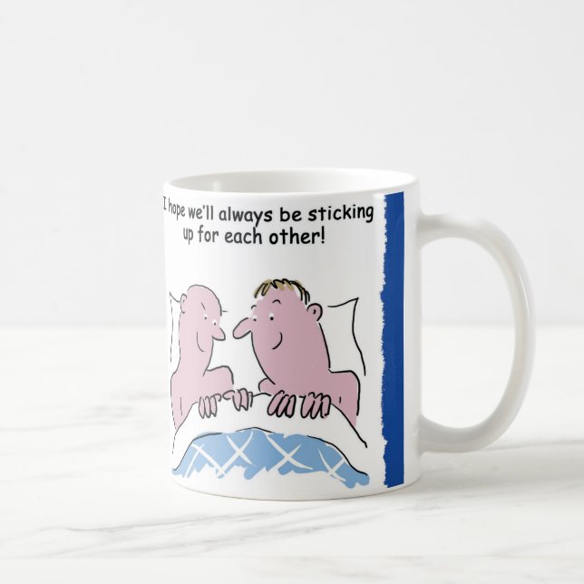Taza De Café Personalizado gracioso de hombres homosexuales en  (Derecha)