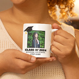 Taza De Café Personalizado Graduación Retrato Senior Foto Keeps
