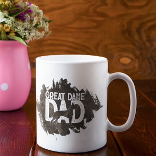 Taza De Café Personalizado Gran Dane Papá Noel Perro del Día de