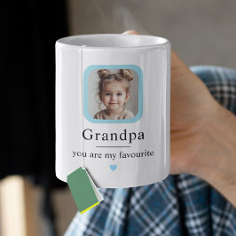 Taza De Café Personalizado Grandpa Mug | "Eres mi regalo favori