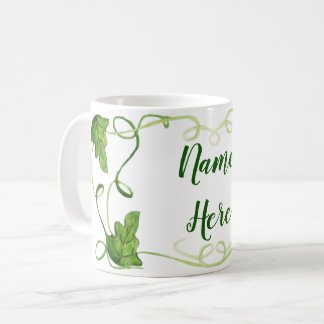 Taza De Café Personalizado Green Vines Mug