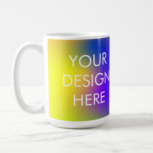 Taza De Café Personalizado Groovy Gradient Coffee Mug (Izquierda)