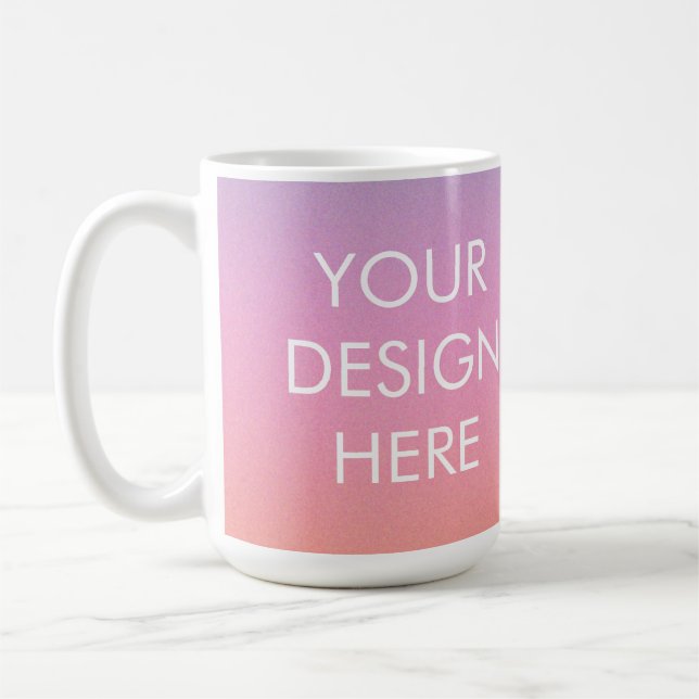 Taza De Café Personalizado Groovy Gradient Coffee Mug (Izquierda)