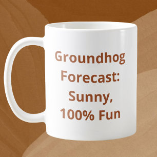 Taza De Café Personalizado Groundhog Weather